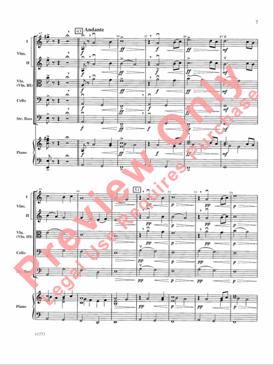 Dramatic Essay String Orchestra scores gallery preview page 8