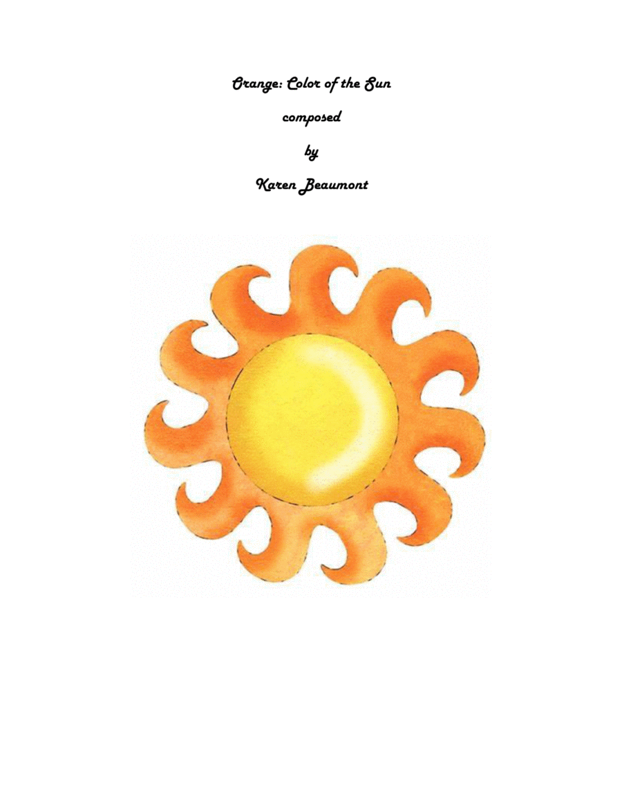 Orange: Color of the Sun Organ Solo scores gallery preview page 1