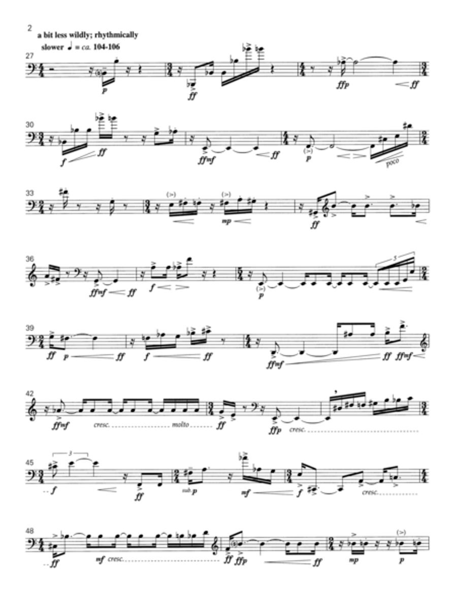 Behavioral Science for trombone solo Trombone Solo scores gallery preview page 9