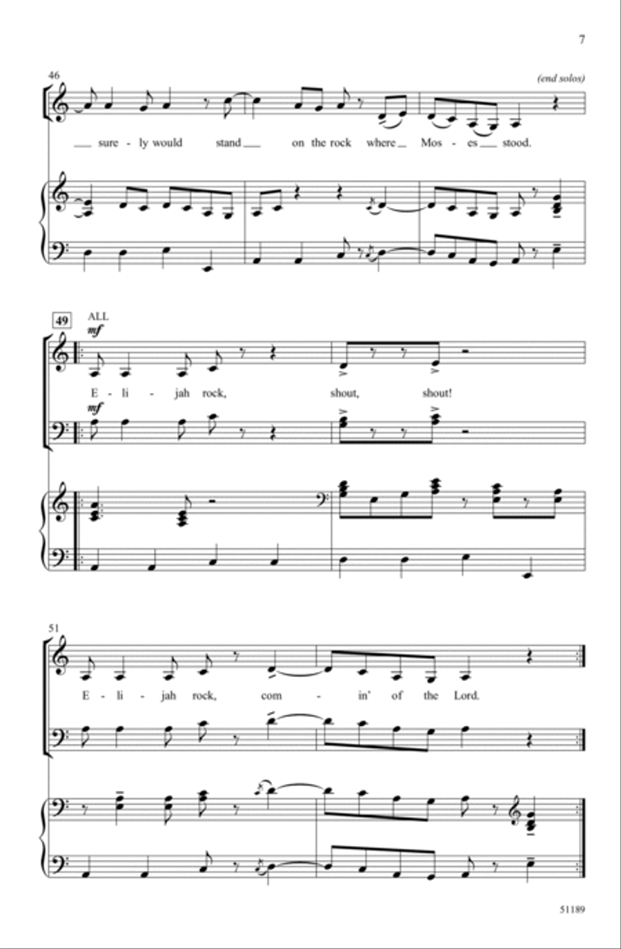 Elijah Rock Choir scores gallery preview page 6