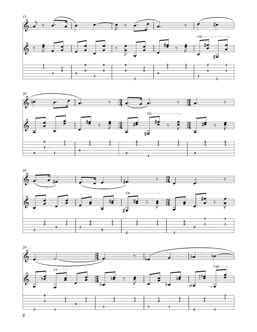 Petite ouverture à danser Flute scores gallery preview page 2