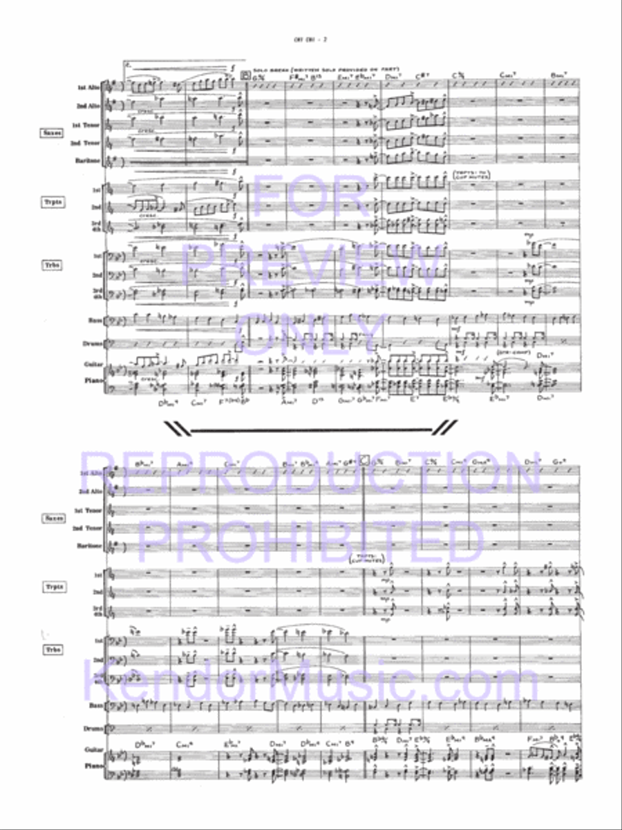 Chi Chi Chi Chi Jazz Ensemble scores gallery preview page 9