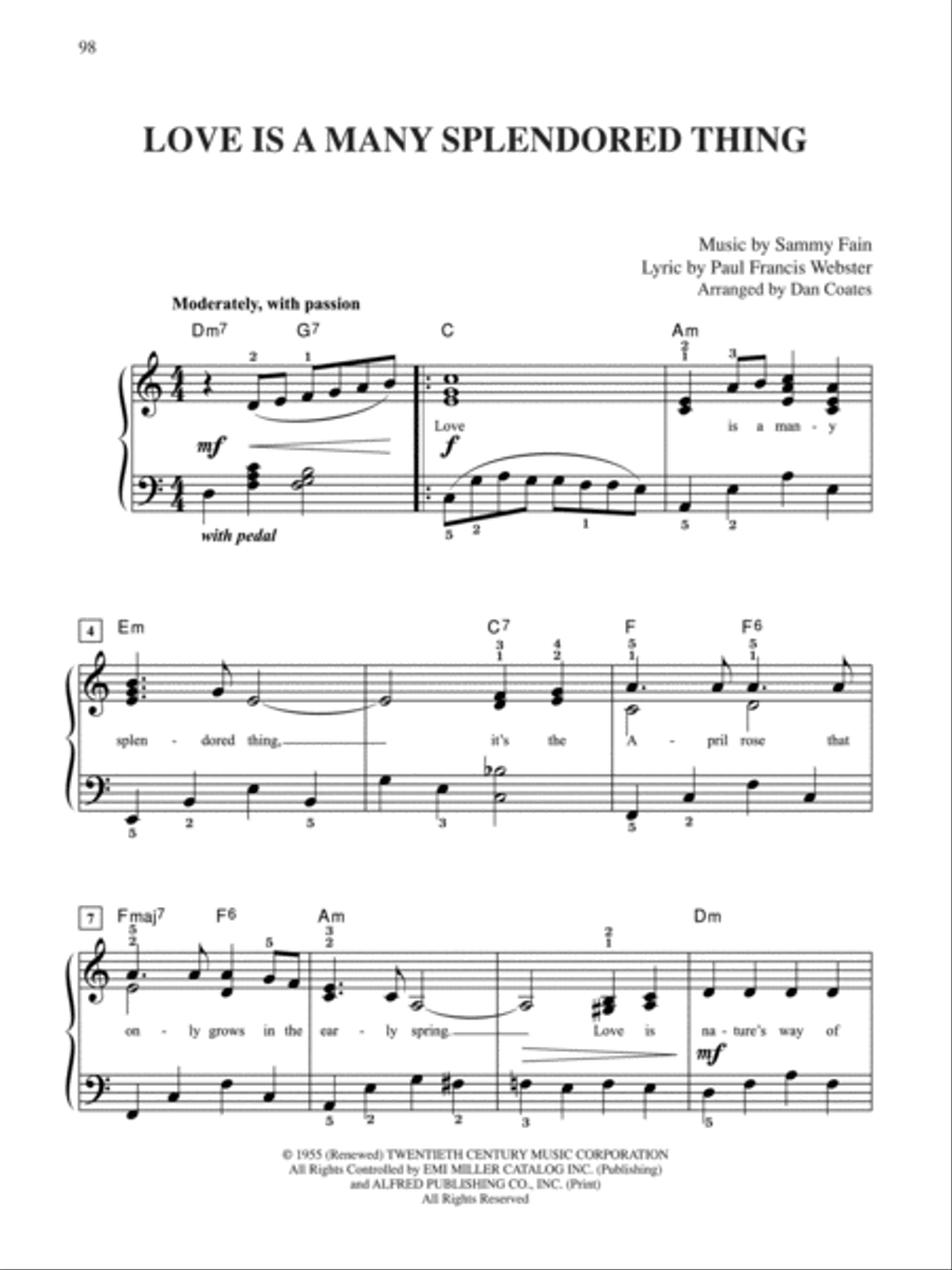 Top 50 Romantic Hits Top 50 Romantic Hits Easy Piano scores gallery preview page 3