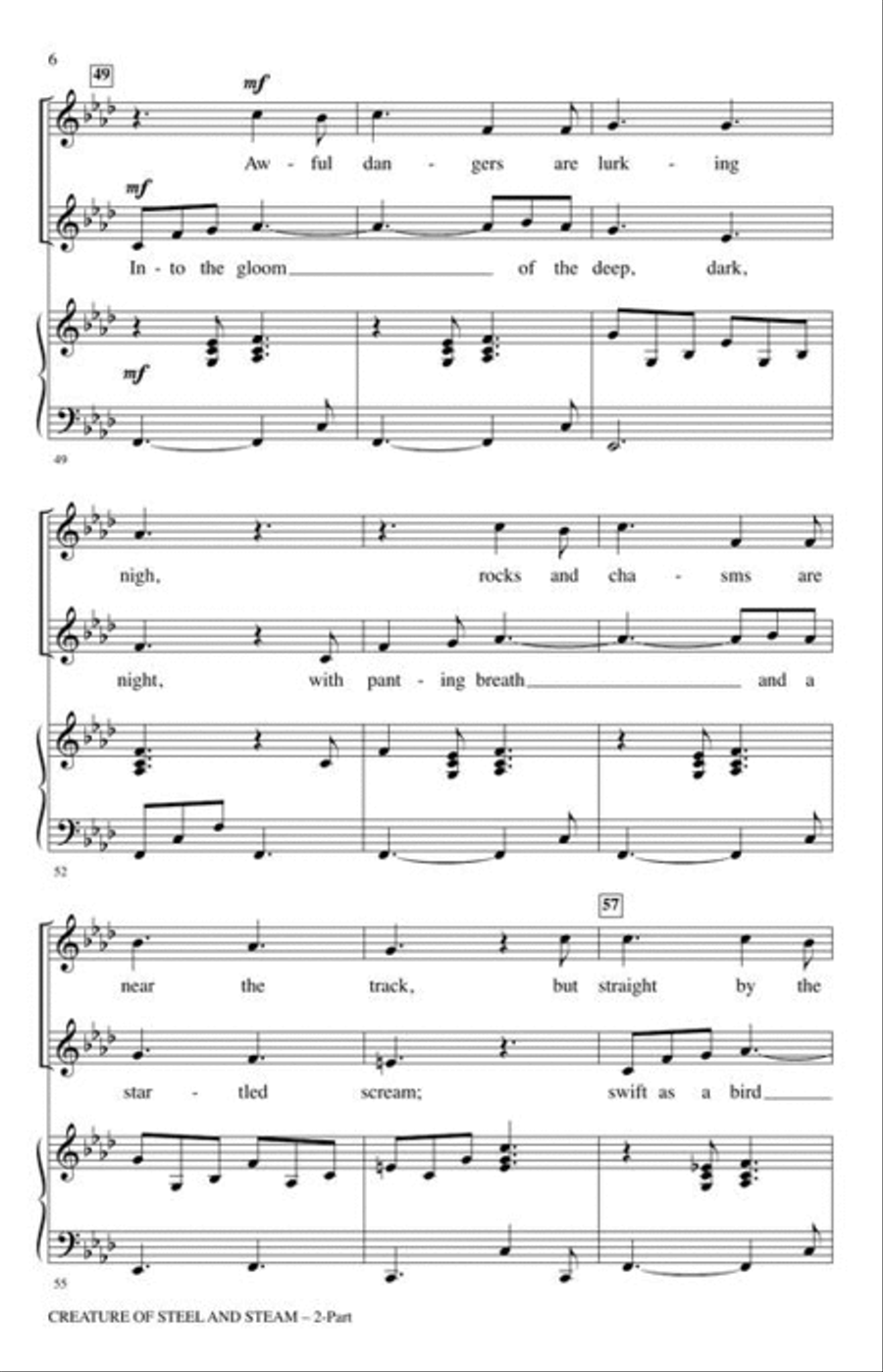 Creature of Steel and Steam 2-Part scores gallery preview page 4