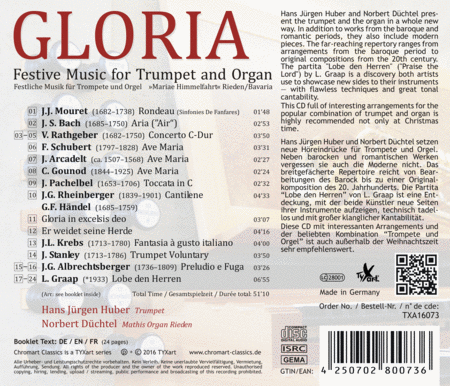 Gloria - Festive Music for Trumpet & Organ