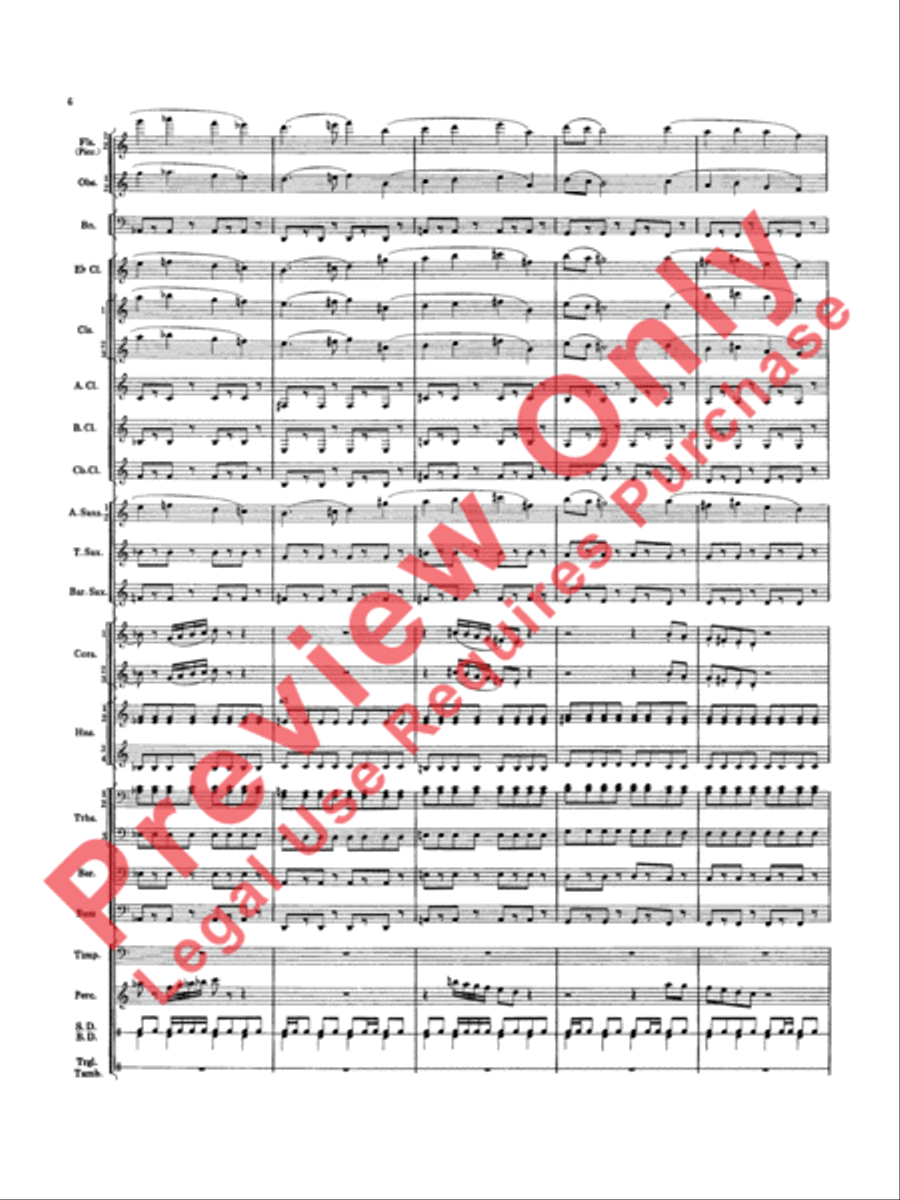 Overture Jubiloso Concert Band scores gallery preview page 9