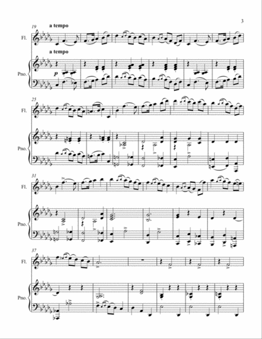 Second Mazurka Flute Solo scores gallery preview page 3