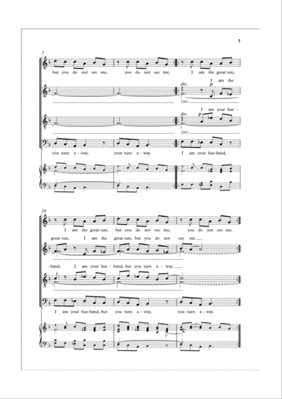 I am the great sun Divisi scores gallery preview page 3
