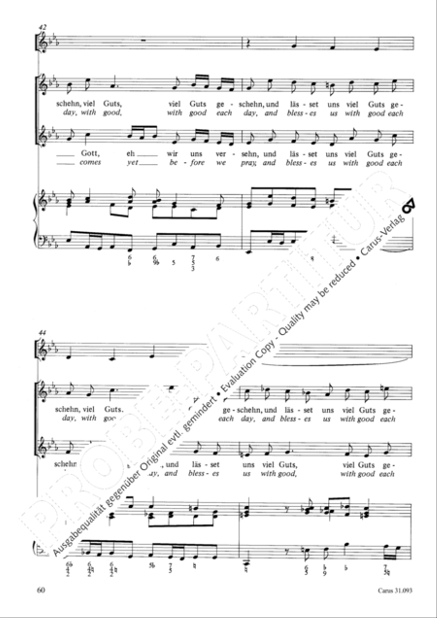 All those who seek God's sov'reign guidance (Wer nur den lieben Gott lasst walten) 4-Part scores gallery preview page 61