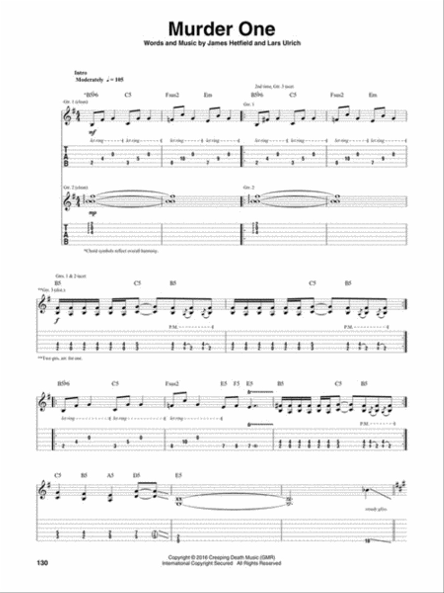 Metallica – Hardwired...To Self-Destruct Electric Guitar scores gallery preview page 5