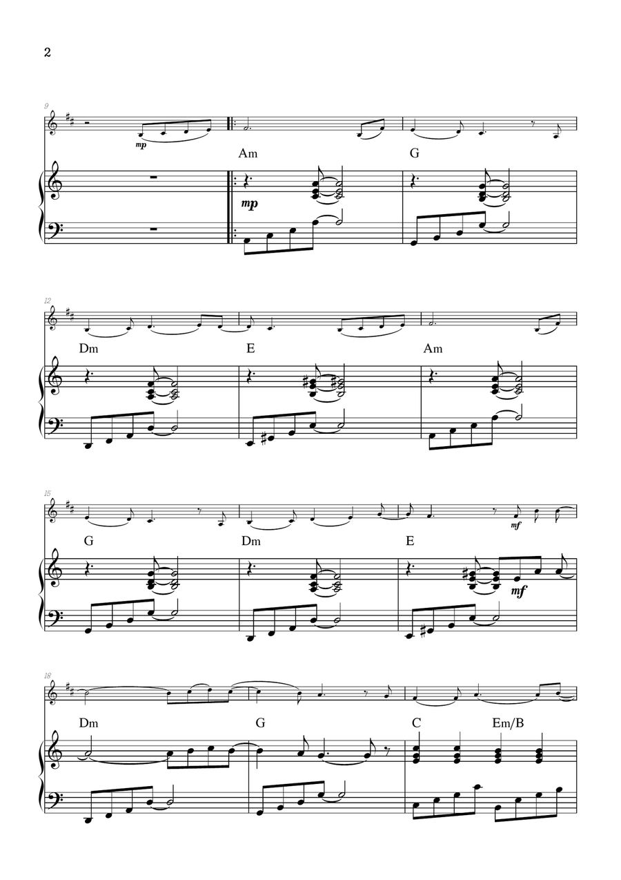 Mary, Did You Know? B-Flat Trumpet scores gallery preview page 2