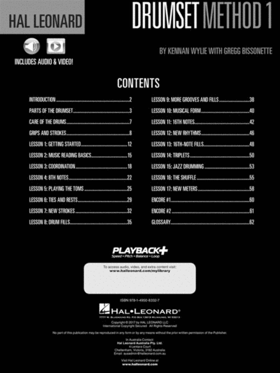 Hal Leonard Drumset Method – Book 1 Percussion scores gallery preview page 2