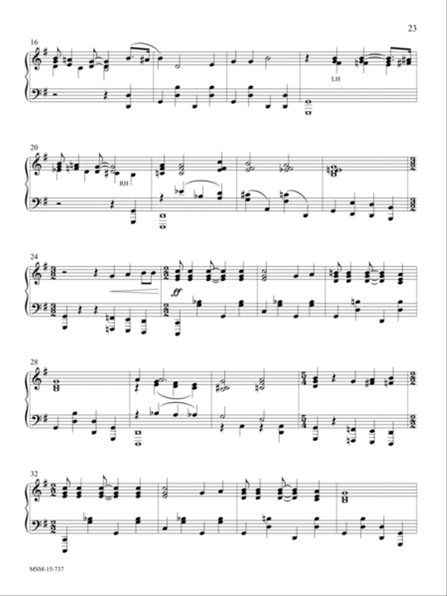 Down by the Riverside Piano Solo scores gallery preview page 2