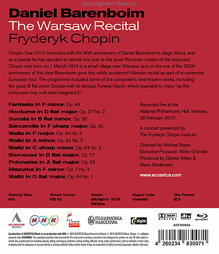 Warsaw Recital (Blu-Ray) Daniel