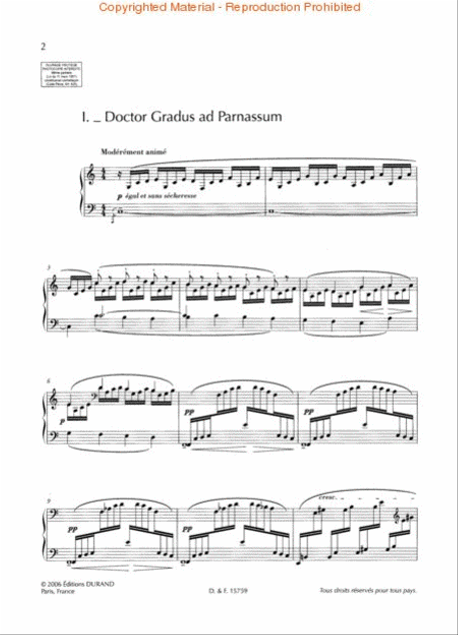 Children's Corner Piano Solo scores gallery preview page 2