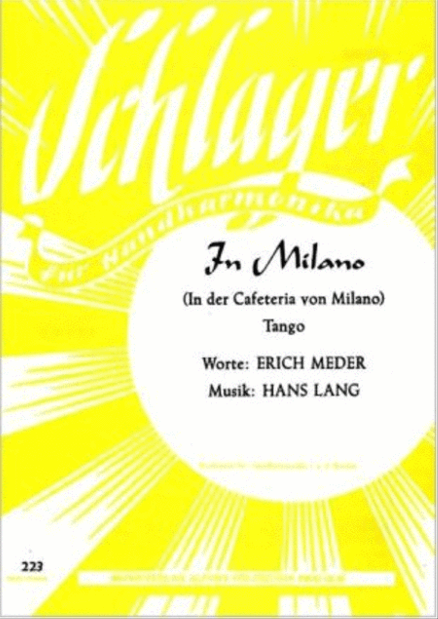 In Milano Accordion scores gallery preview page 1