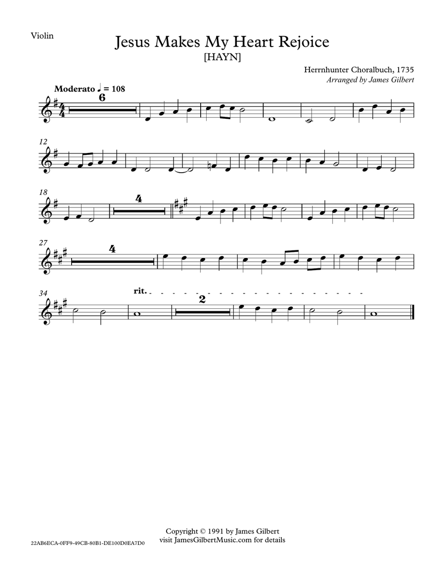 Jesus Makes My Heart Rejoice String Quartet scores gallery preview page 4