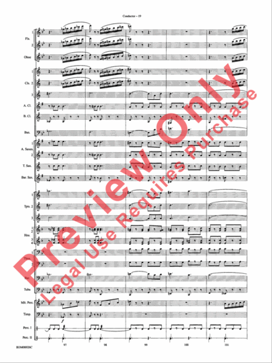 Wings and Shield Wings and Shield Concert Band scores gallery preview page 22