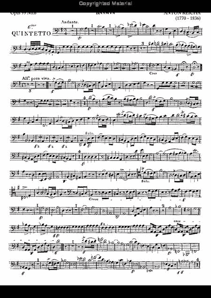 Wind Quintet, Op. 99, No. 6 image number null