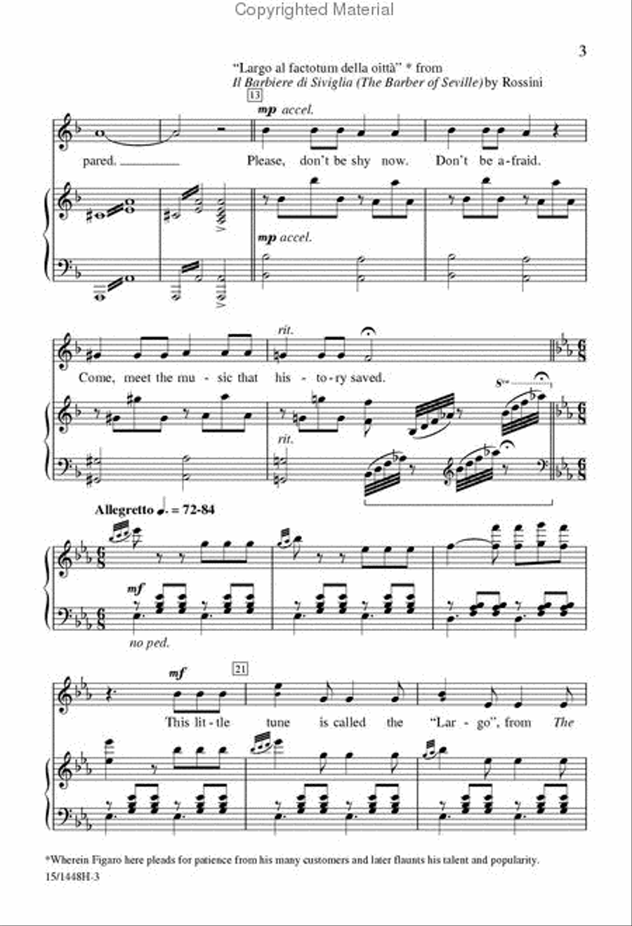 Painless Opera Painless Opera Unison Choir scores gallery preview page 3