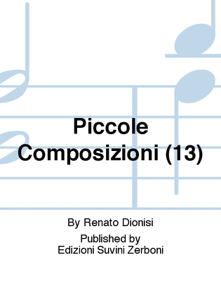 Book cover for Piccole Composizioni (13)