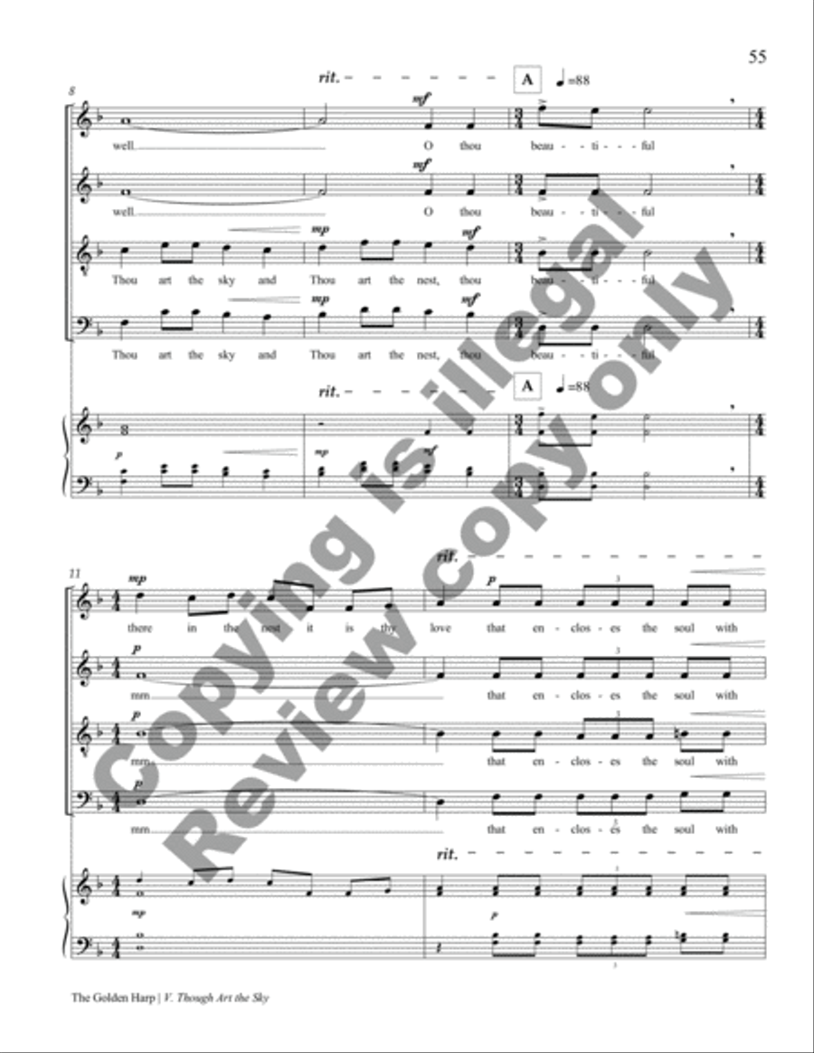 The Golden Harp 4-Part scores gallery preview page 18
