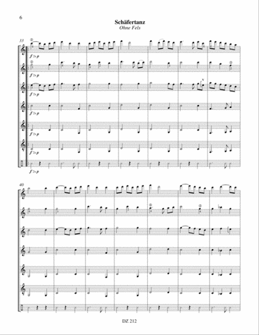 Basse danses Guitar Ensemble scores gallery preview page 6