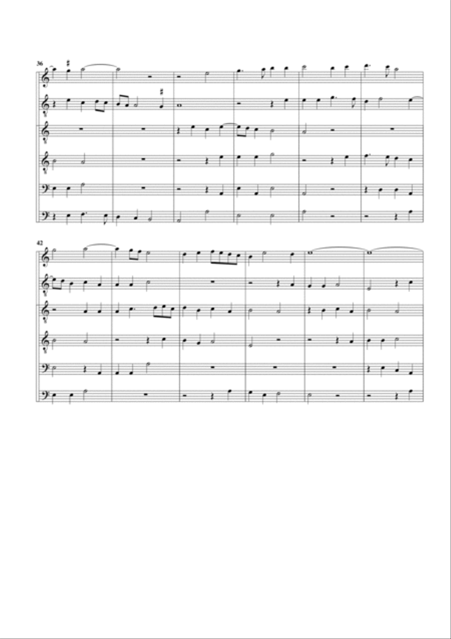 Ma bouche rit (arrangement for 6 recorders) Recorder scores gallery preview page 4