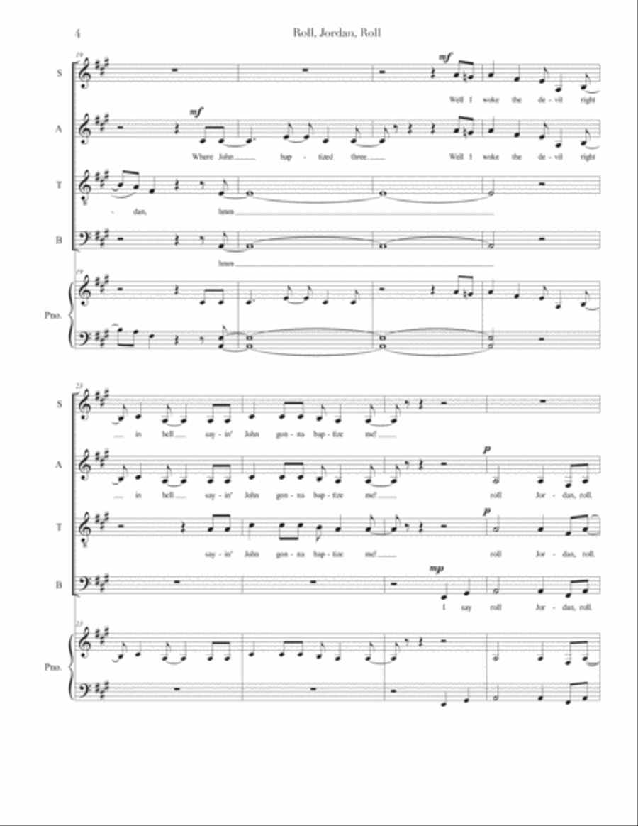 Roll Jordan Roll 4-Part scores gallery preview page 4