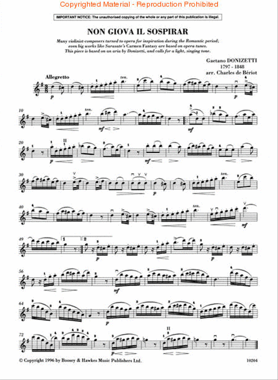 Romantic Violinist Violin Solo scores gallery preview page 2