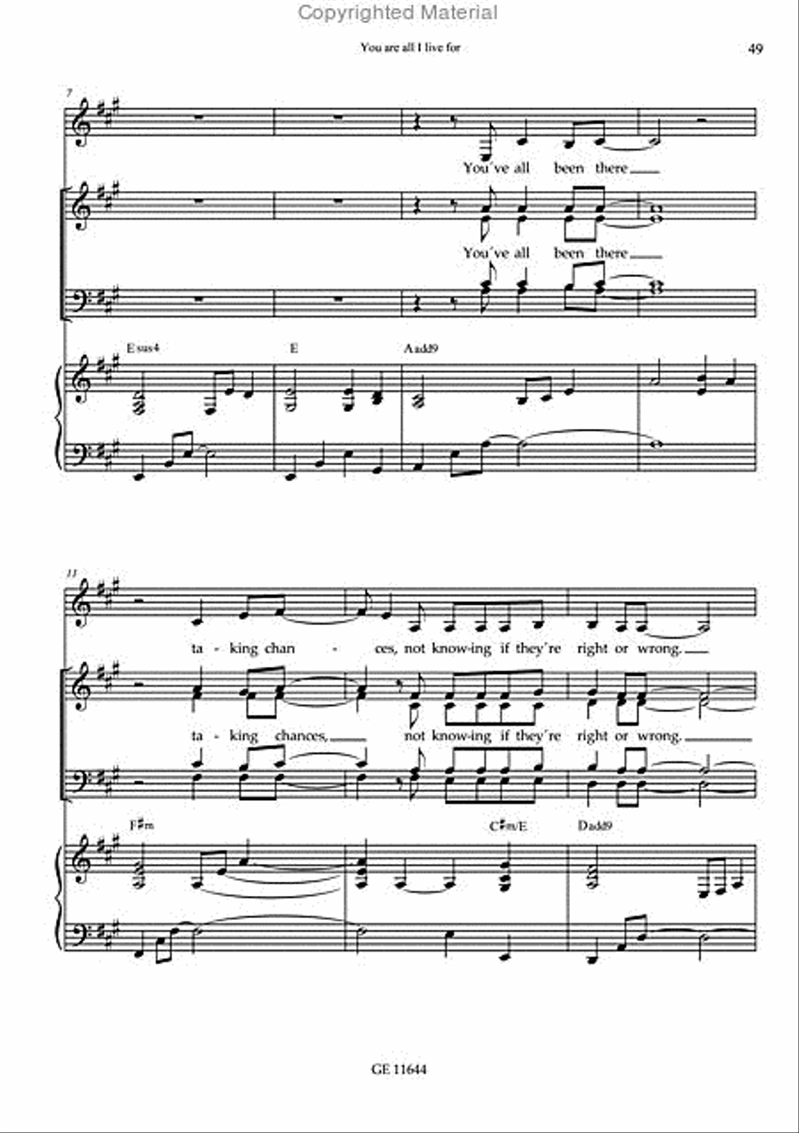 Yes, I'm coming home 4-Part scores gallery preview page 11