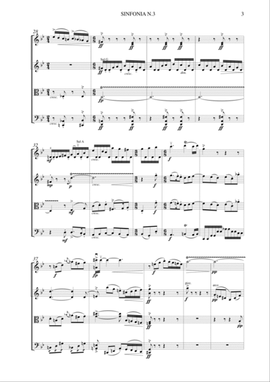 Salvatore Passantino: SINFONIA N.3 IN SOL MINORE (ES-21-037)