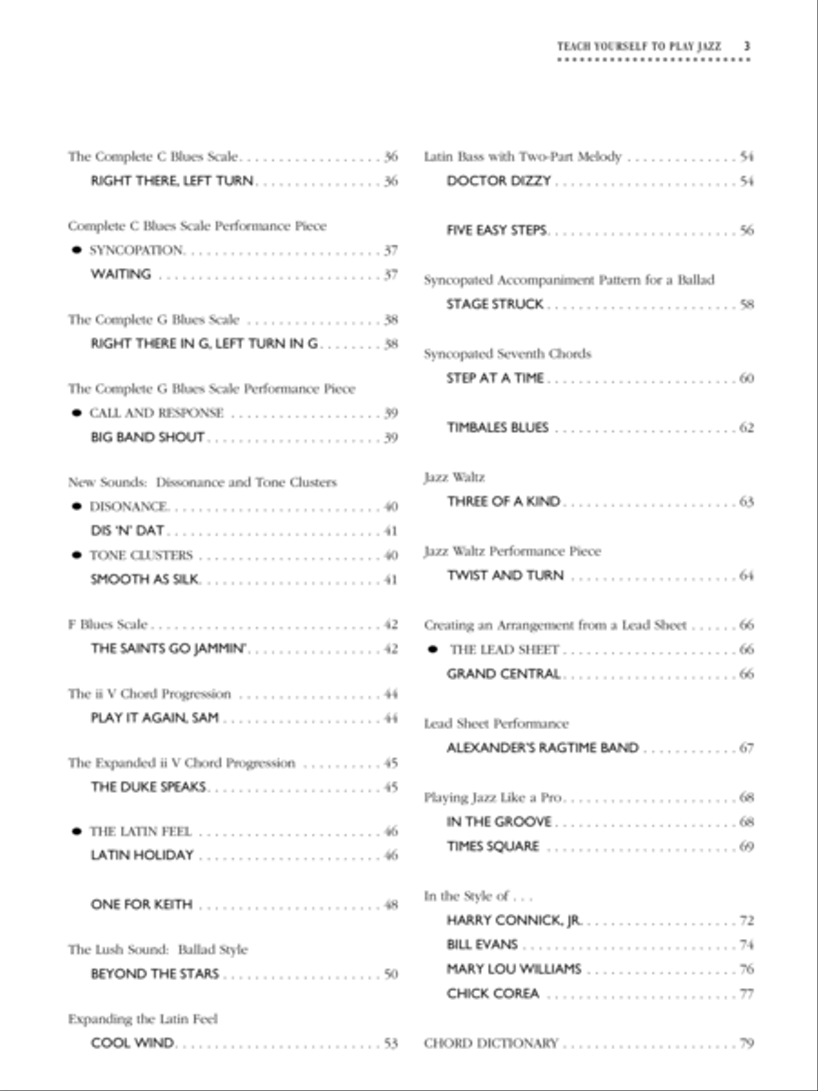 Alfred's Teach Yourself To Play Jazz at the Keyboard - Book/digital audio Piano Method scores gallery preview page 8