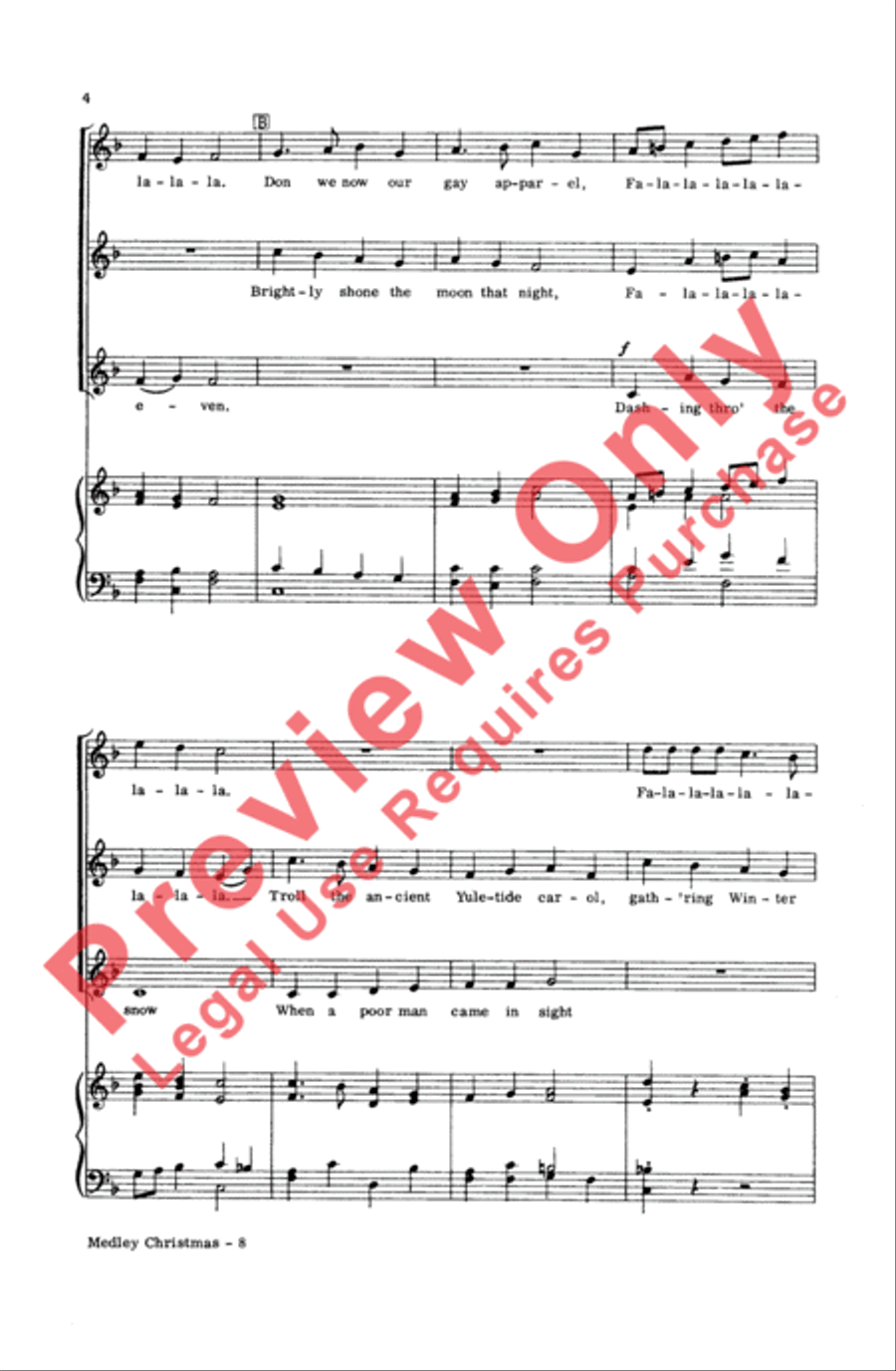 Medley Christmas Medley Christmas Women's Choir scores gallery preview page 4