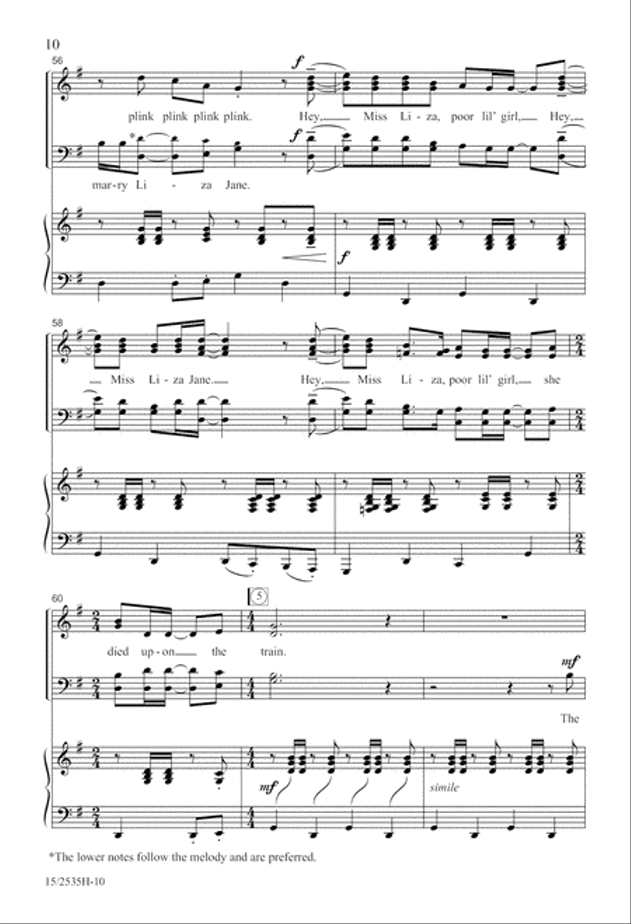 Folk Song Jubilee Folk Song Jubilee 4-Part scores gallery preview page 10