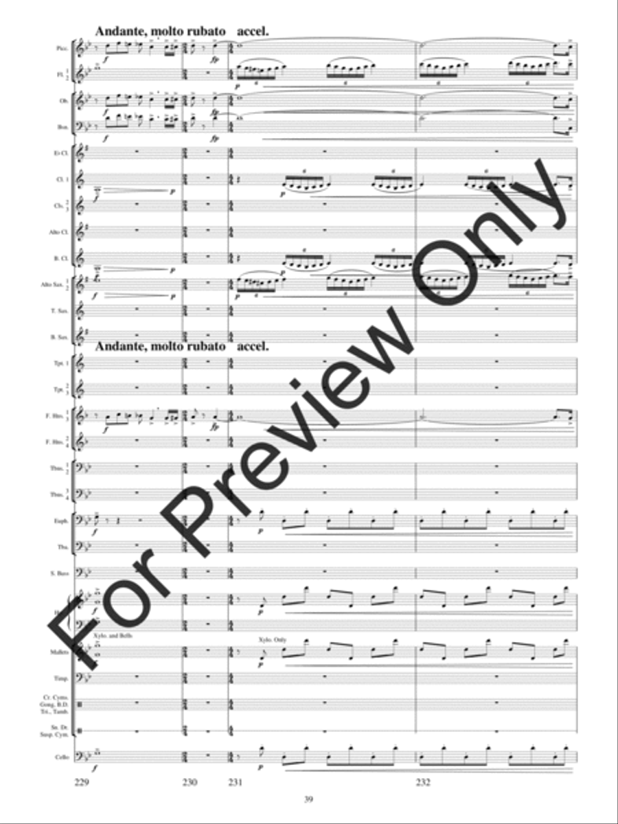 Festival Variations Concert Band scores gallery preview page 42