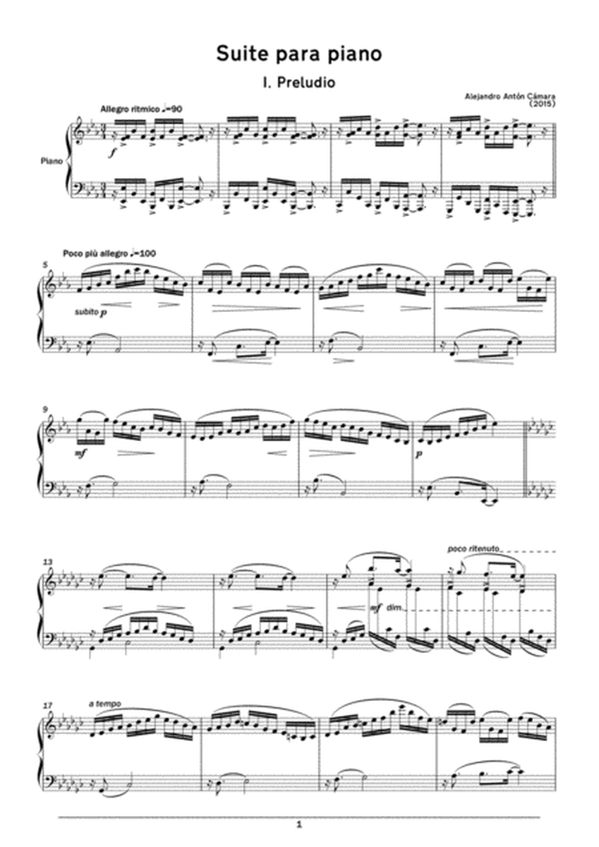 Suite para piano / Suite for piano