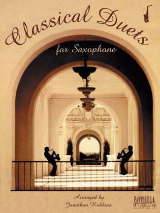Book cover for Classical Duets For Alto Sax Book/CD