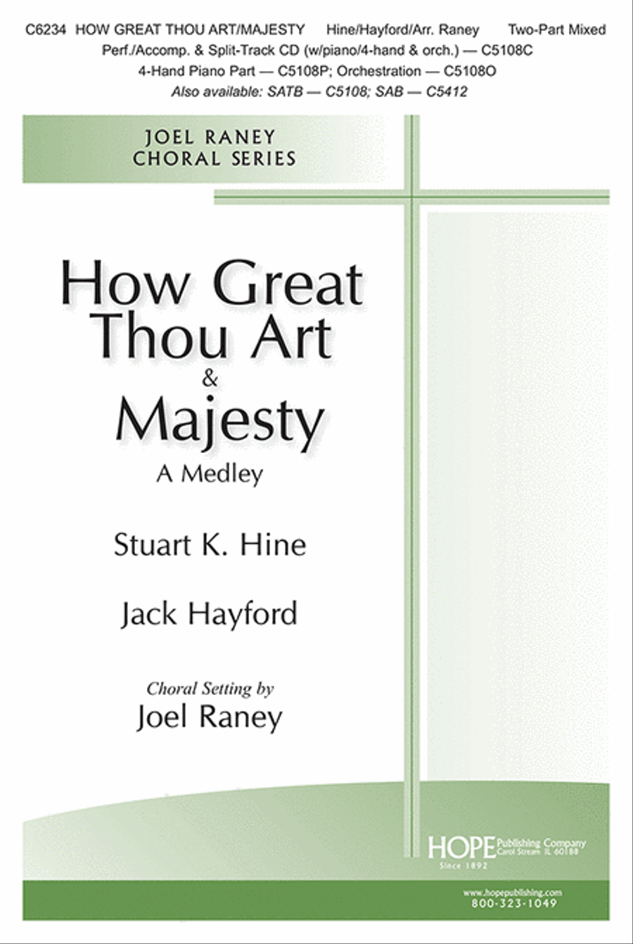 How Great Thou Art/Majesty 2-Part scores gallery preview page 1