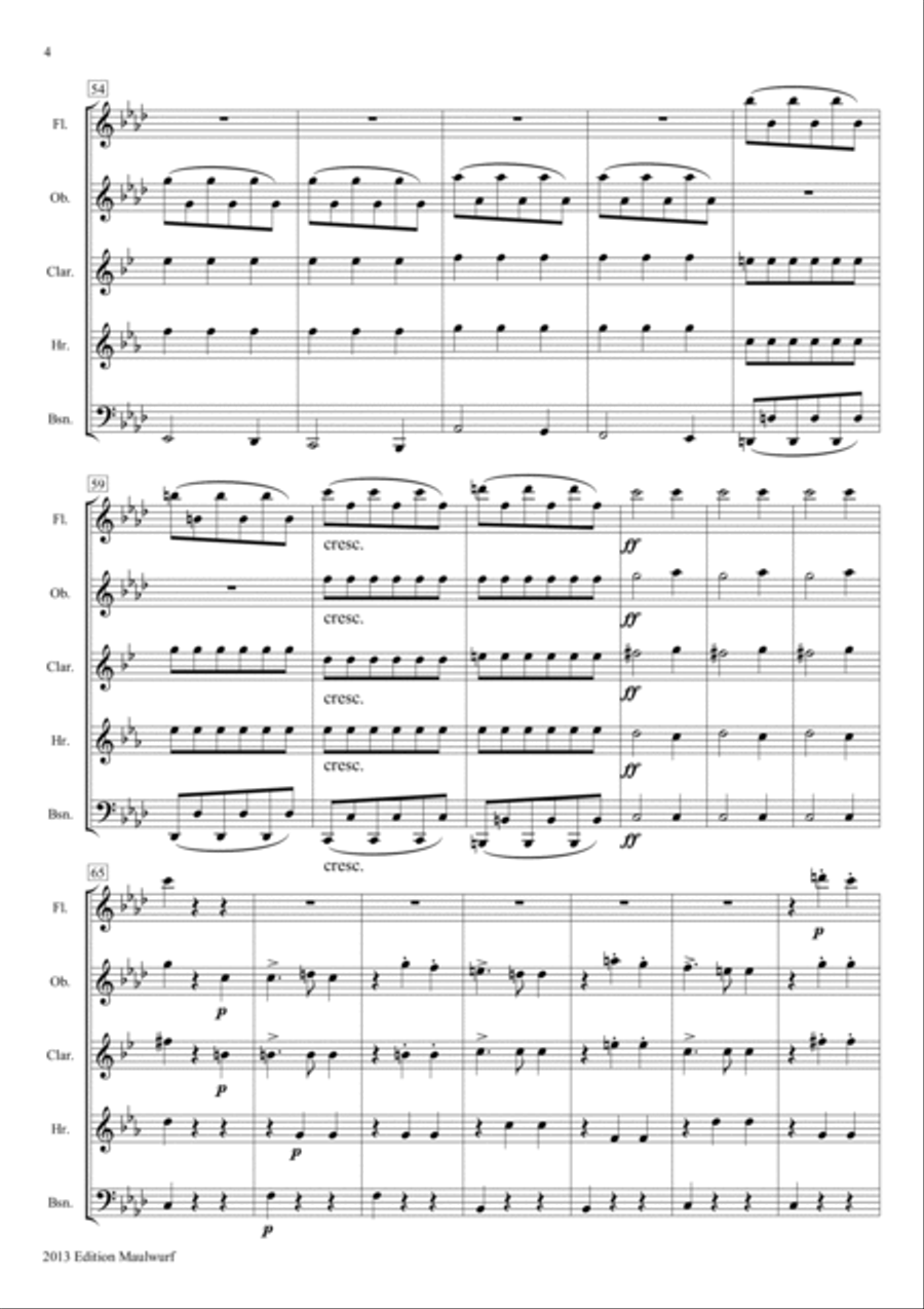 Waltz Woodwind Quintet scores gallery preview page 4