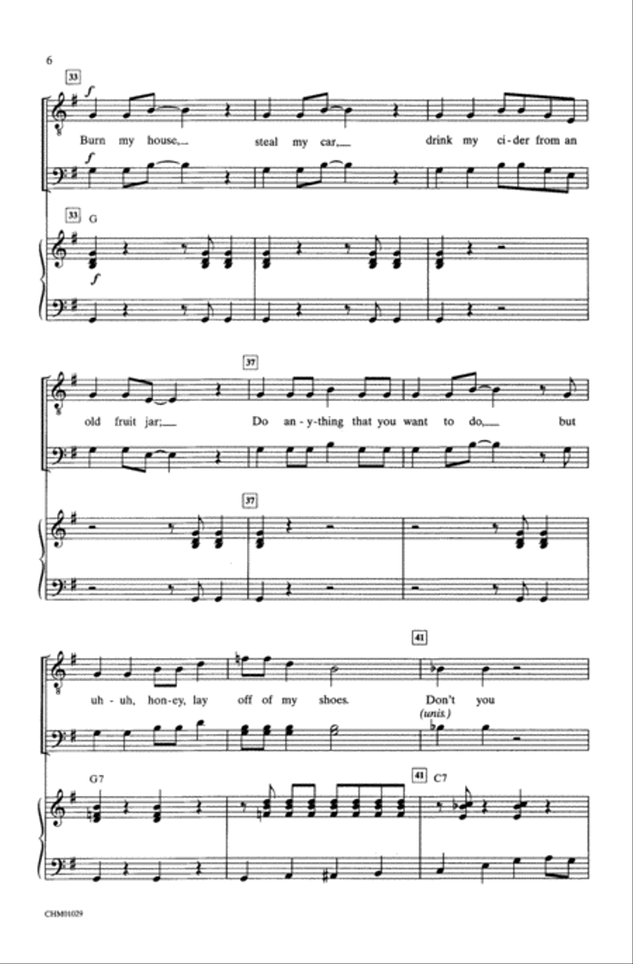 Blue Suede Shoes Choir scores gallery preview page 5