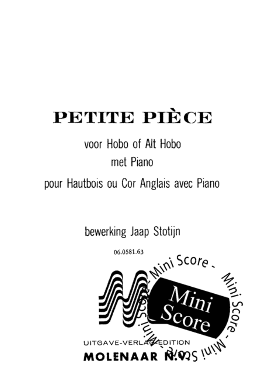 Petite Piece Petite Piece Piano Accompaniment scores gallery preview page 3