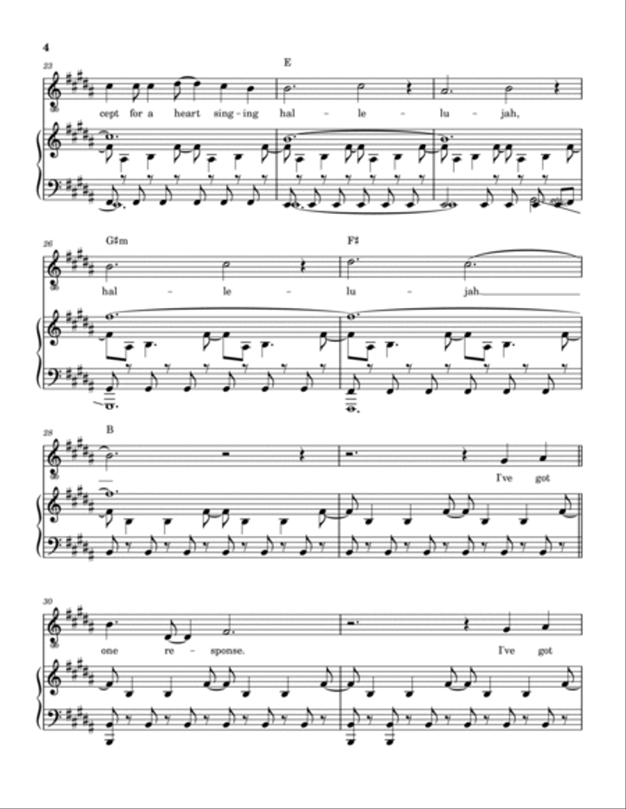 Gratitude Piano, Vocal, Guitar scores gallery preview page 5
