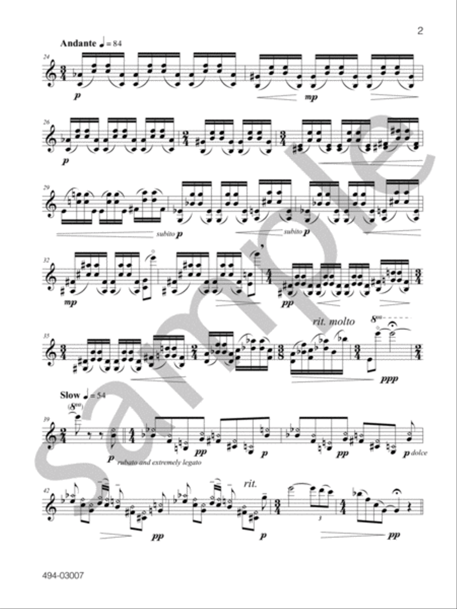 Three Minute Chaconne - Violin Chamber Music scores gallery preview page 4