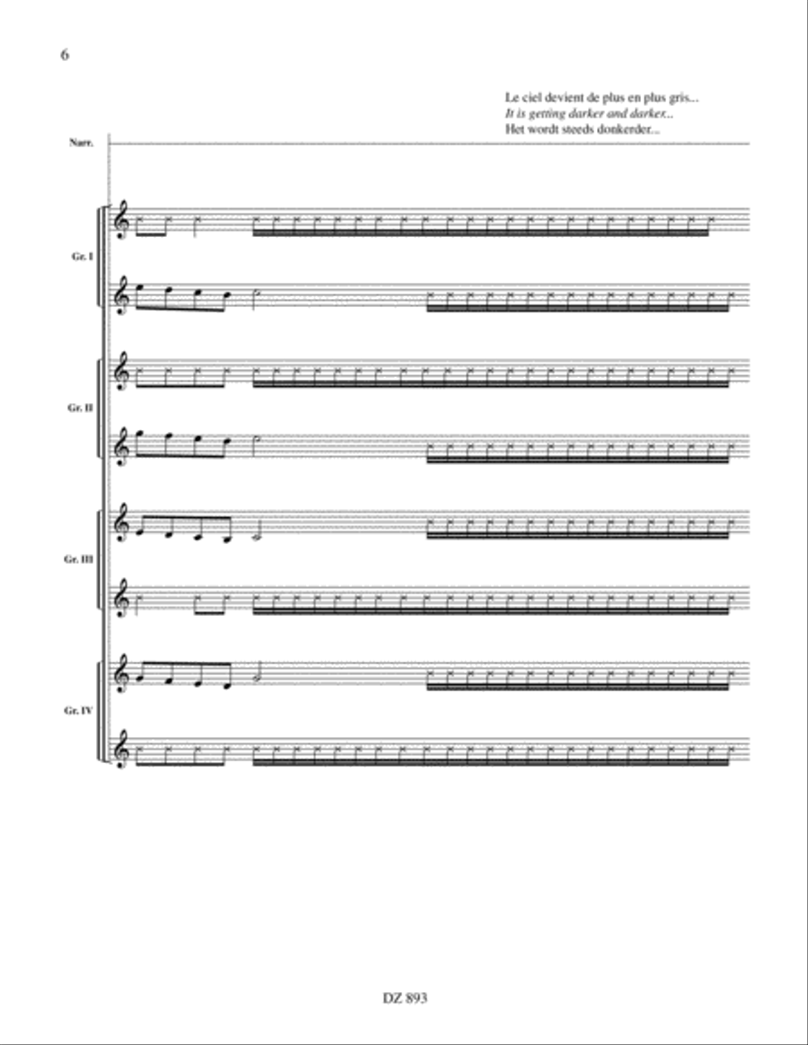 Au grenier / In the Attic Guitar Ensemble scores gallery preview page 6