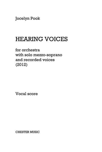 Hearing Voices  Sheet Music