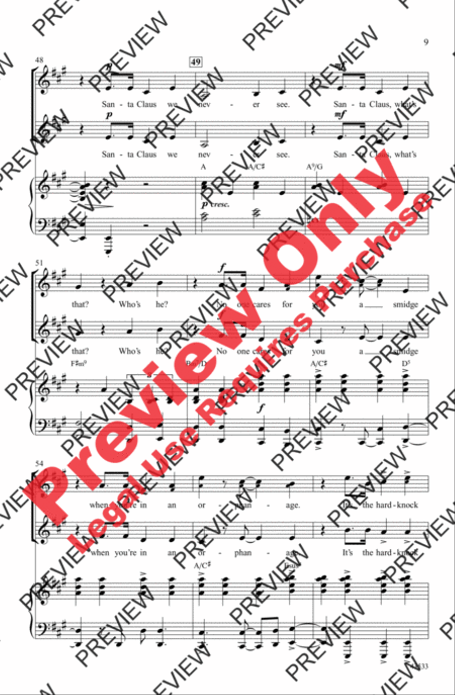 It's the Hard-Knock Life It's the Hard-Knock Life 2-Part scores gallery preview page 9