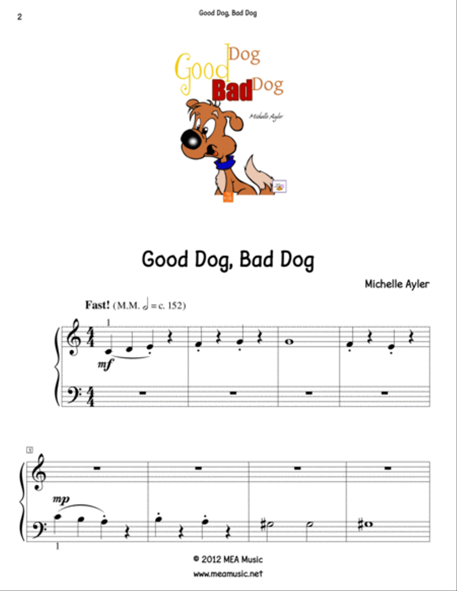 Good Dog, Bad Dog Piano Method scores gallery preview page 2