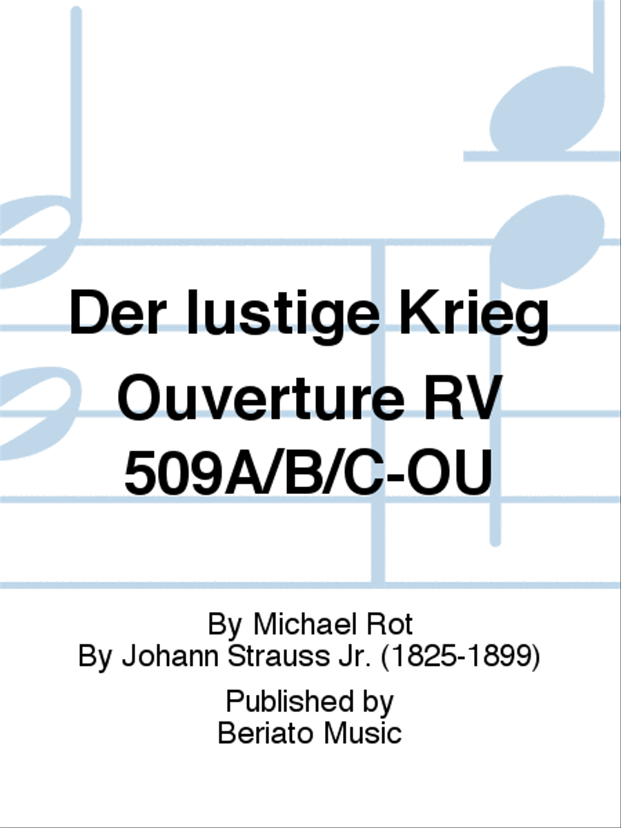 Der lustige Krieg Ouverture RV 509A/B/C-OU Orchestra scores gallery preview page 1
