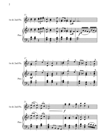 Lascia Ch'io Pianga - From Opera 'Rinaldo' - G.F. Handel (2 Flutes and Piano) image number null